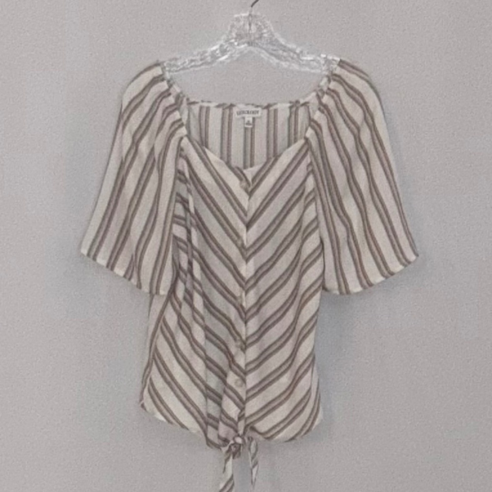 Luxology Short Sleeve Boho Blouse